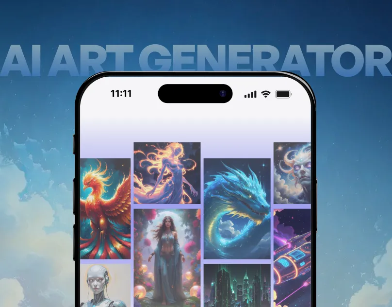 Ai art genatator mobile app cover