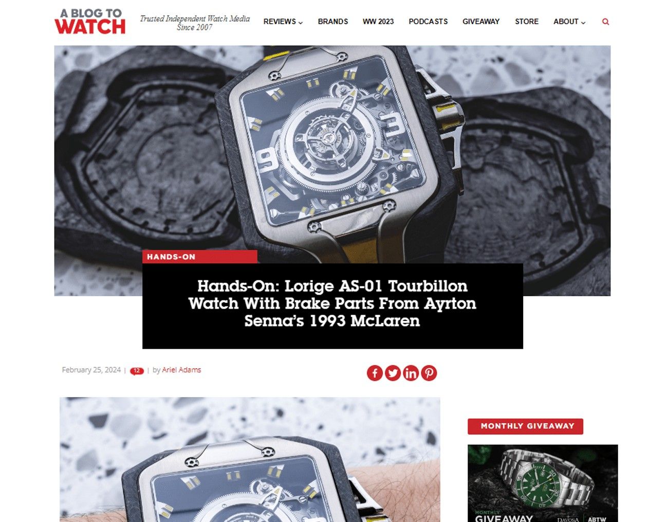 Watchmaking Stage