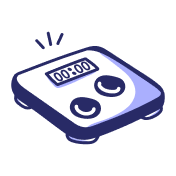 Digital bathroom scale showing a weight of 152.2 pounds.