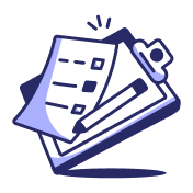 Illustration of a checklist with checkmarks on a clipboard and a pen nearby.