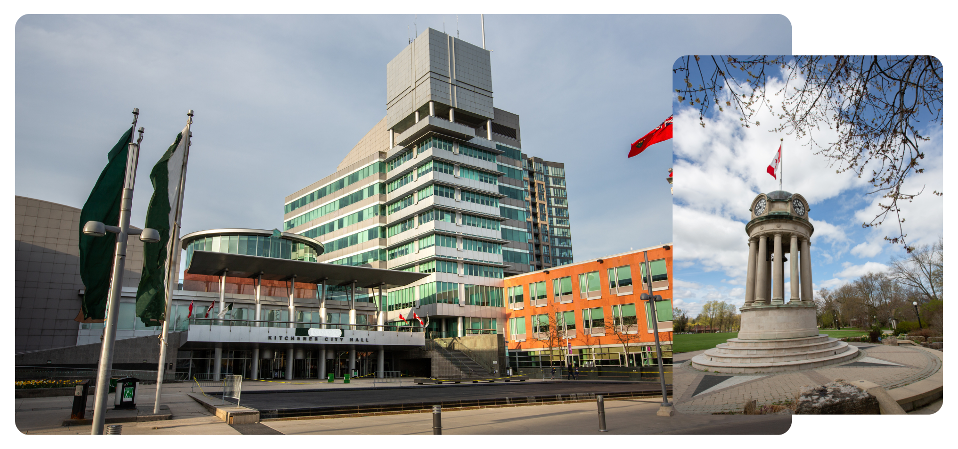 Image of landmarks in Kitchener, Ontario