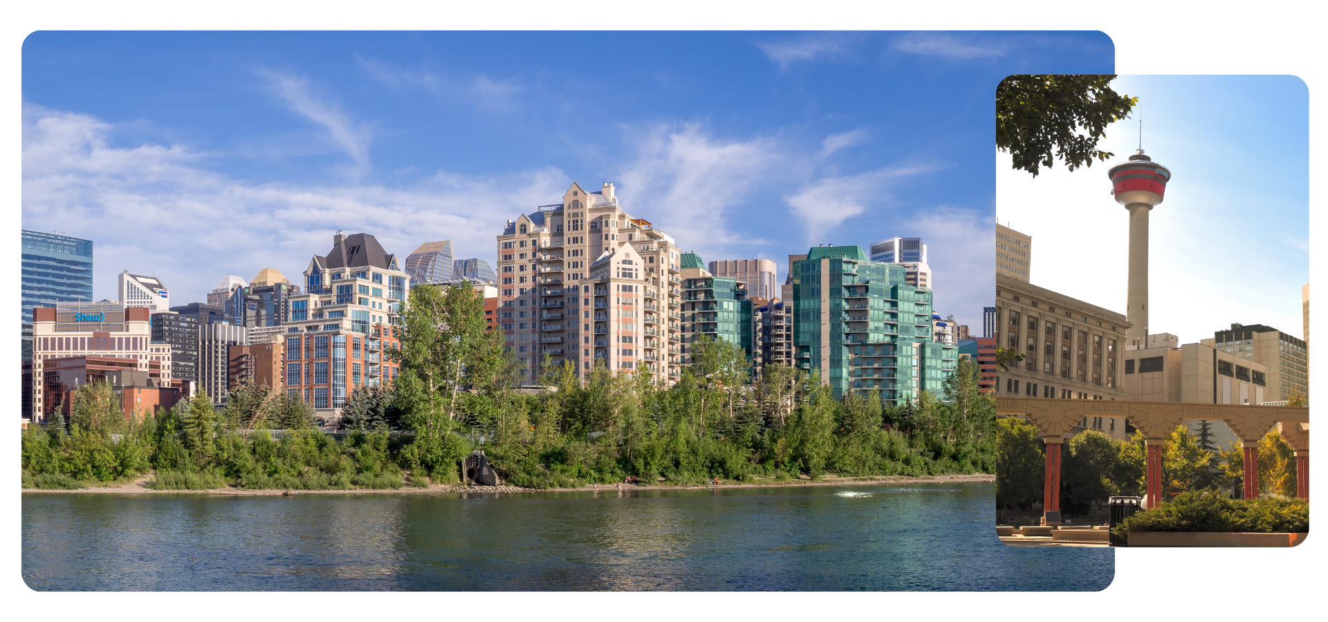 Image of landmarks in Calgary Alberta