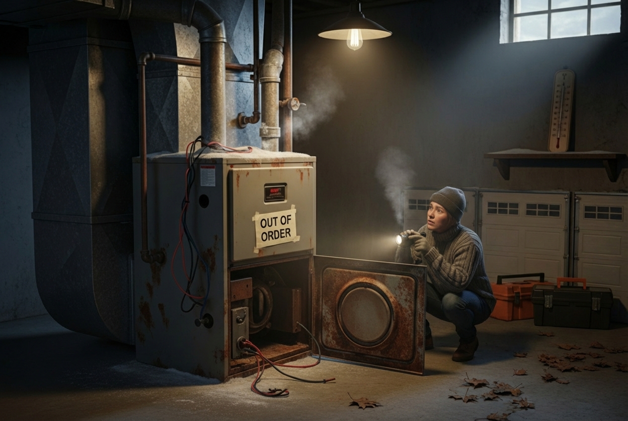 My heater is not working and it's getting cold. Who provides 24/7 HVAC emergency service in Haubstadt, IN?