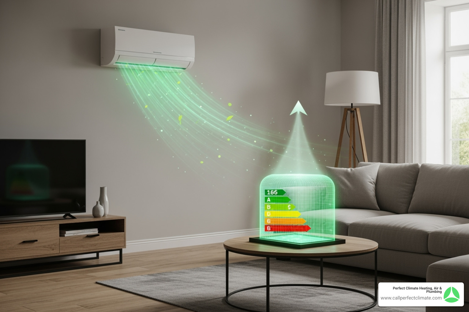 graph showing energy savings from regular HVAC maintenance - ductless hvac maintenance in poseyville in
