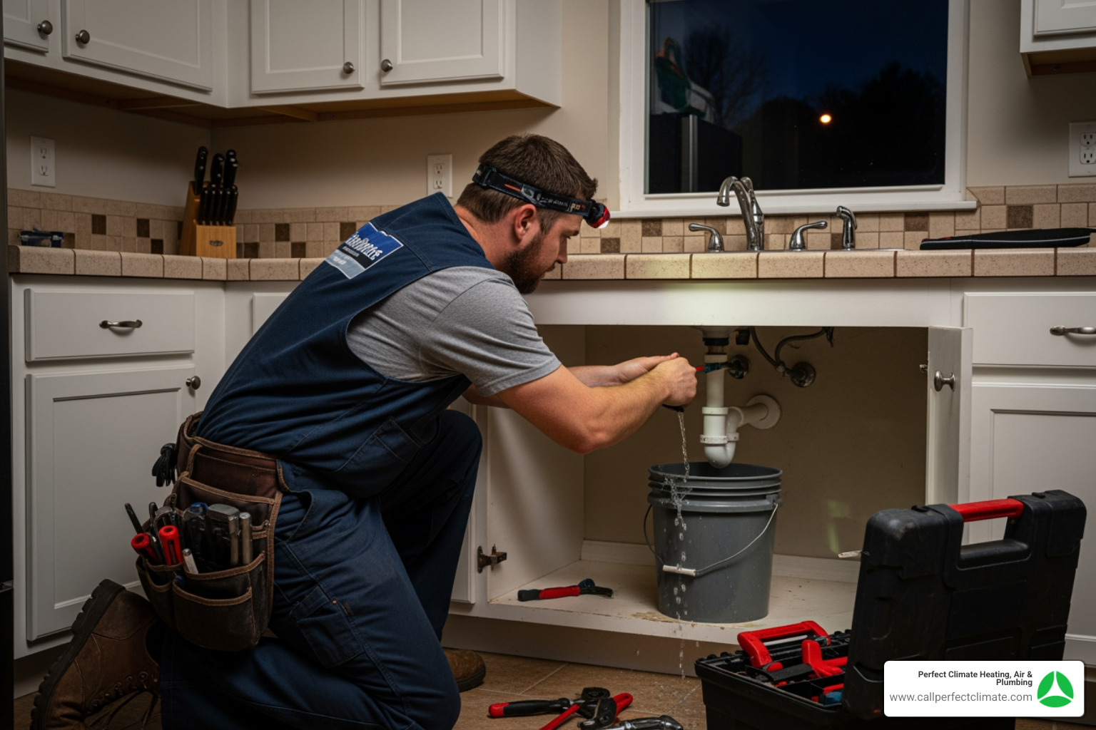 Infographic showing emergency plumbing steps: Step 1 - Locate and turn off main water shut-off valve near water meter or street; Step 2 - Switch off water heater at breaker or gas valve; Step 3 - Call 24/7 emergency plumber immediately; Step 4 - Use towels and buckets to contain standing water; Step 5 - Take photos of damage for documentation; Step 6 - Open faucets to drain remaining water from pipes - 24/7 plumbing repair in haubstadt in Infographic showing emergency plumbing steps: Step 1 - Locate and turn off main water shut-off valve near water meter or street; Step 2 - Switch off water heater at breaker or gas valve; Step 3 - Call 24/7 emergency plumber immediately; Step 4 - Use towels and buckets to contain standing water; Step 5 - Take photos of damage for documentation; Step 6 - Open faucets to drain remaining water from pipes - 24/7 plumbing repair in haubstadt in
