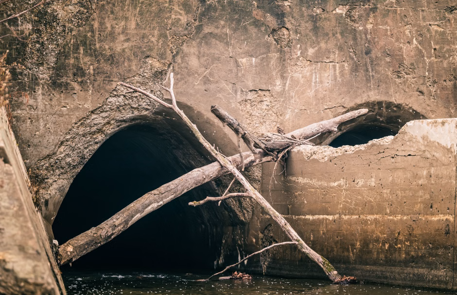 tree roots infiltrating a sewer pipe underground tree roots infiltrating a sewer pipe underground