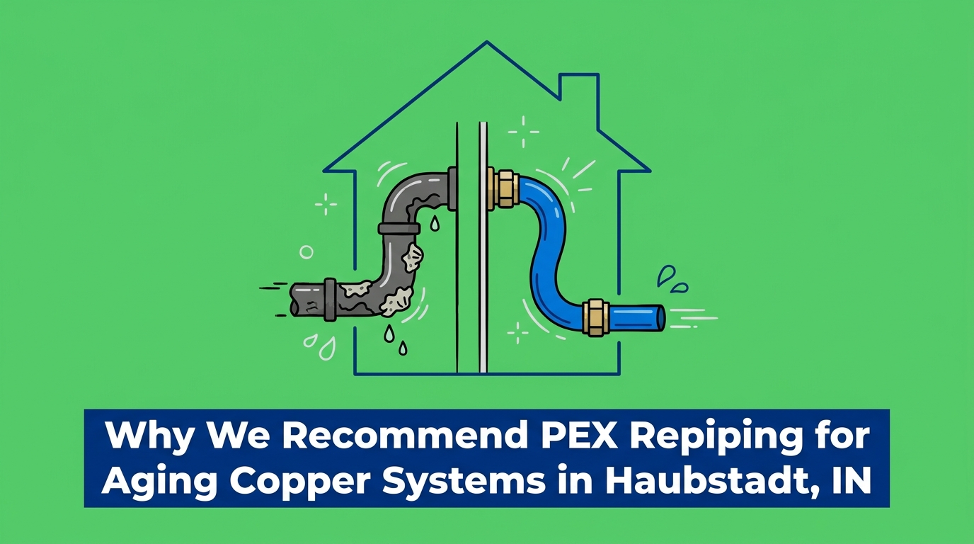 Why We Recommend PEX Repiping for Aging Copper Systems in Haubstadt
