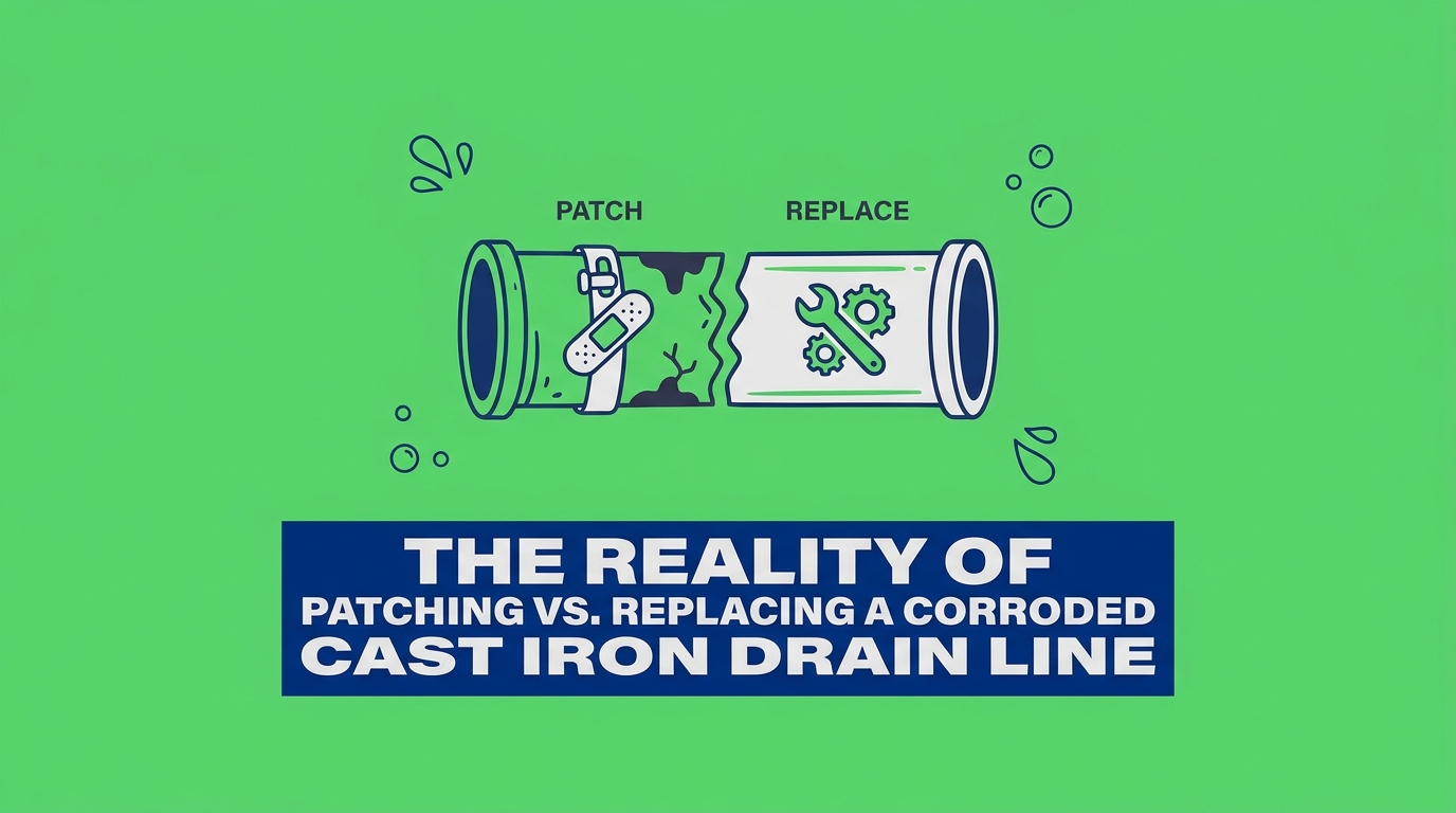 The Reality of Patching vs. Replacing a Corroded Cast Iron Drain Line