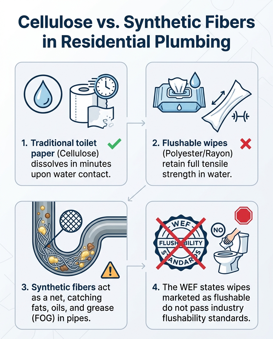 Cellulose vs. Synthetic Fibers in Residential Plumbing