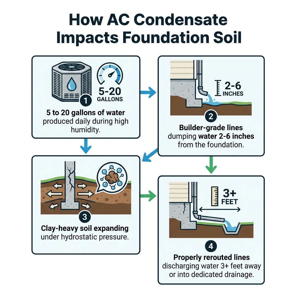 How AC Condensate Impacts Foundation Soil