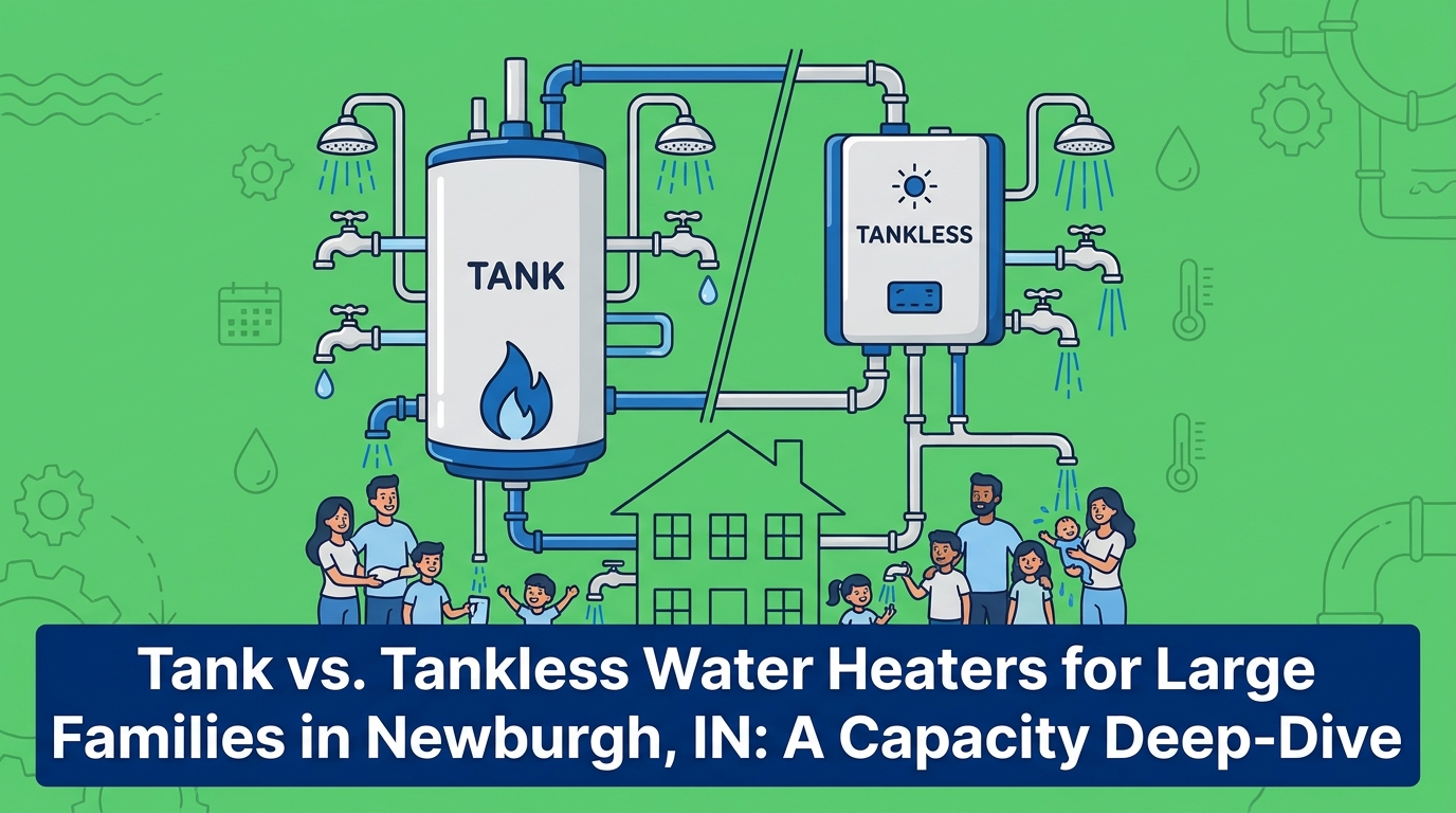 Tank vs. Tankless Water Heaters for Large Families in Newburgh