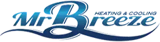 Mr Breeze provides heating and cooling services with a sleek, professional logo design.
