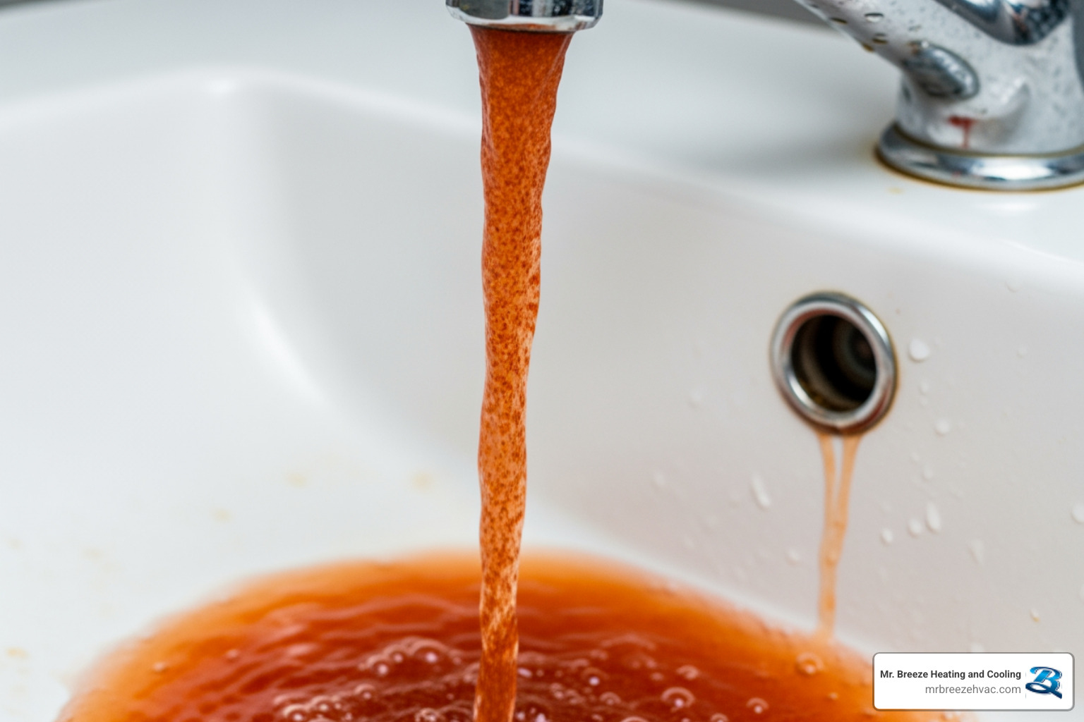 rusty water coming from a tap - new water heater installation in basehor, ks rusty water coming from a tap - new water heater installation in basehor, ks