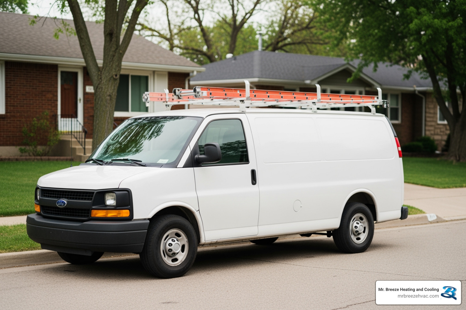 Service van with a local, non-branded logo - affordable heating repair in kansas city, ks Service van with a local, non-branded logo - affordable heating repair in kansas city, ks