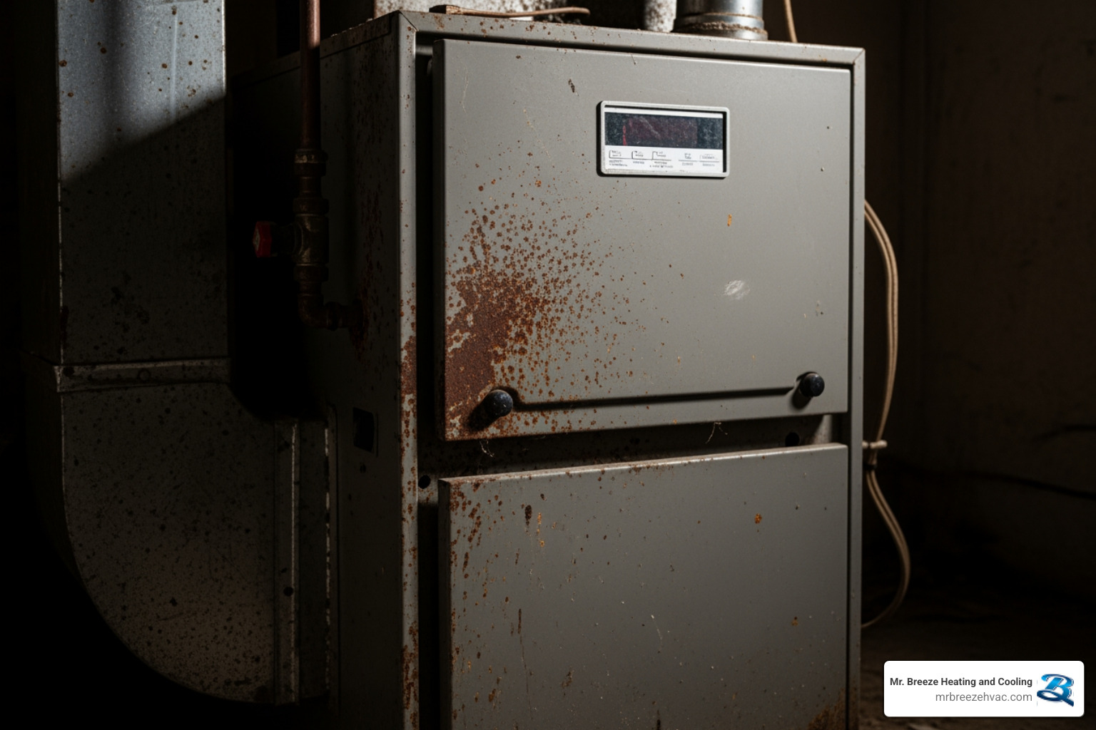 old rusted furnace - heating replacement in basehor, ks