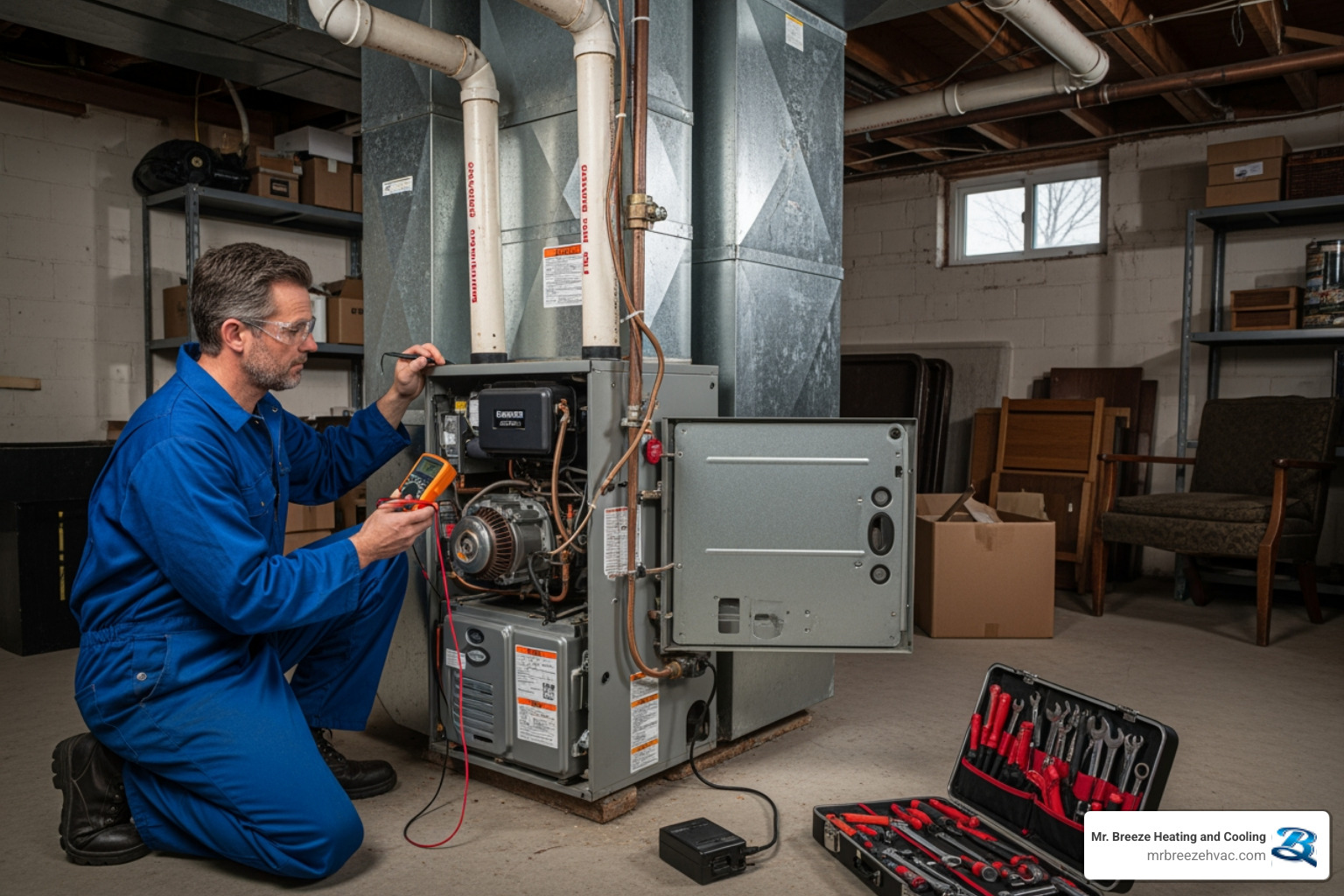A family enjoying a warm living room during a winter evening in Tonganoxie, Kansas - heating repair in tonganoxie, ks