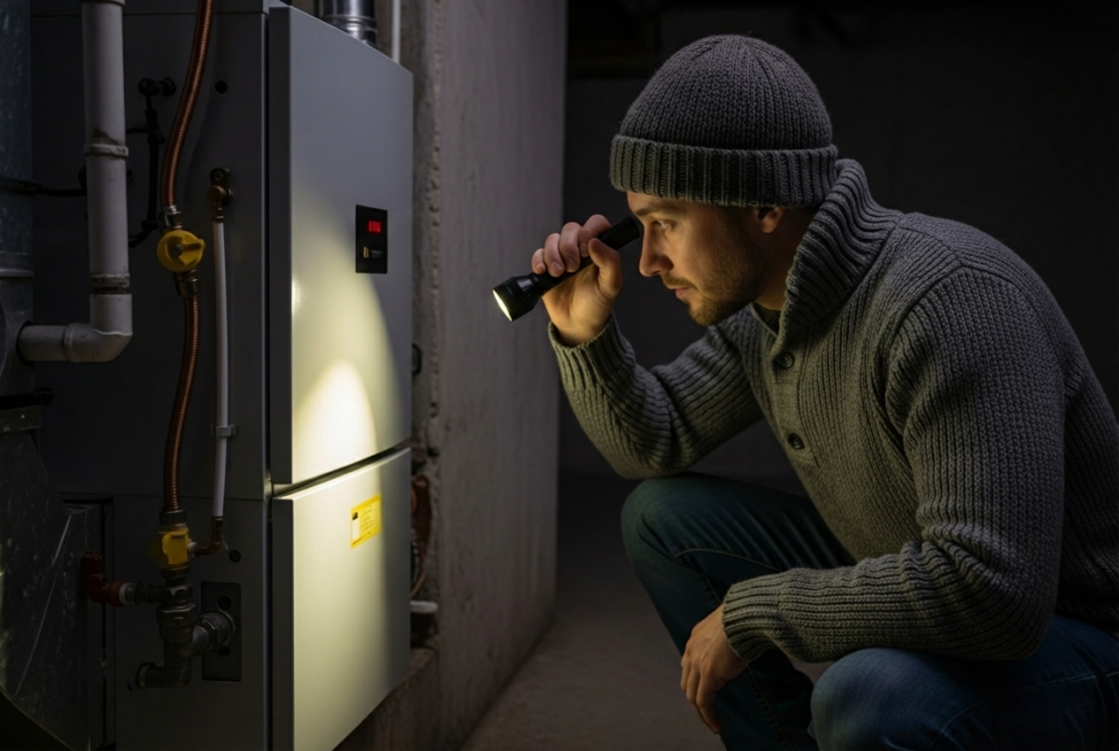 Infographic showing the emergency furnace repair decision tree: start with safety checks for gas smell or carbon monoxide, then system diagnostics for no heat or strange noises, and when to call 24 hour emergency service versus waiting for regular business hours - 24 hour furnace repair in leavenworth, ks Infographic showing the emergency furnace repair decision tree: start with safety checks for gas smell or carbon monoxide, then system diagnostics for no heat or strange noises, and when to call 24 hour emergency service versus waiting for regular business hours - 24 hour furnace repair in leavenworth, ks