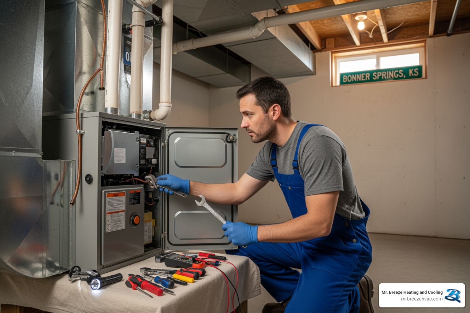 Furnace Fails? We're Your Bonner Springs Repair Crew!