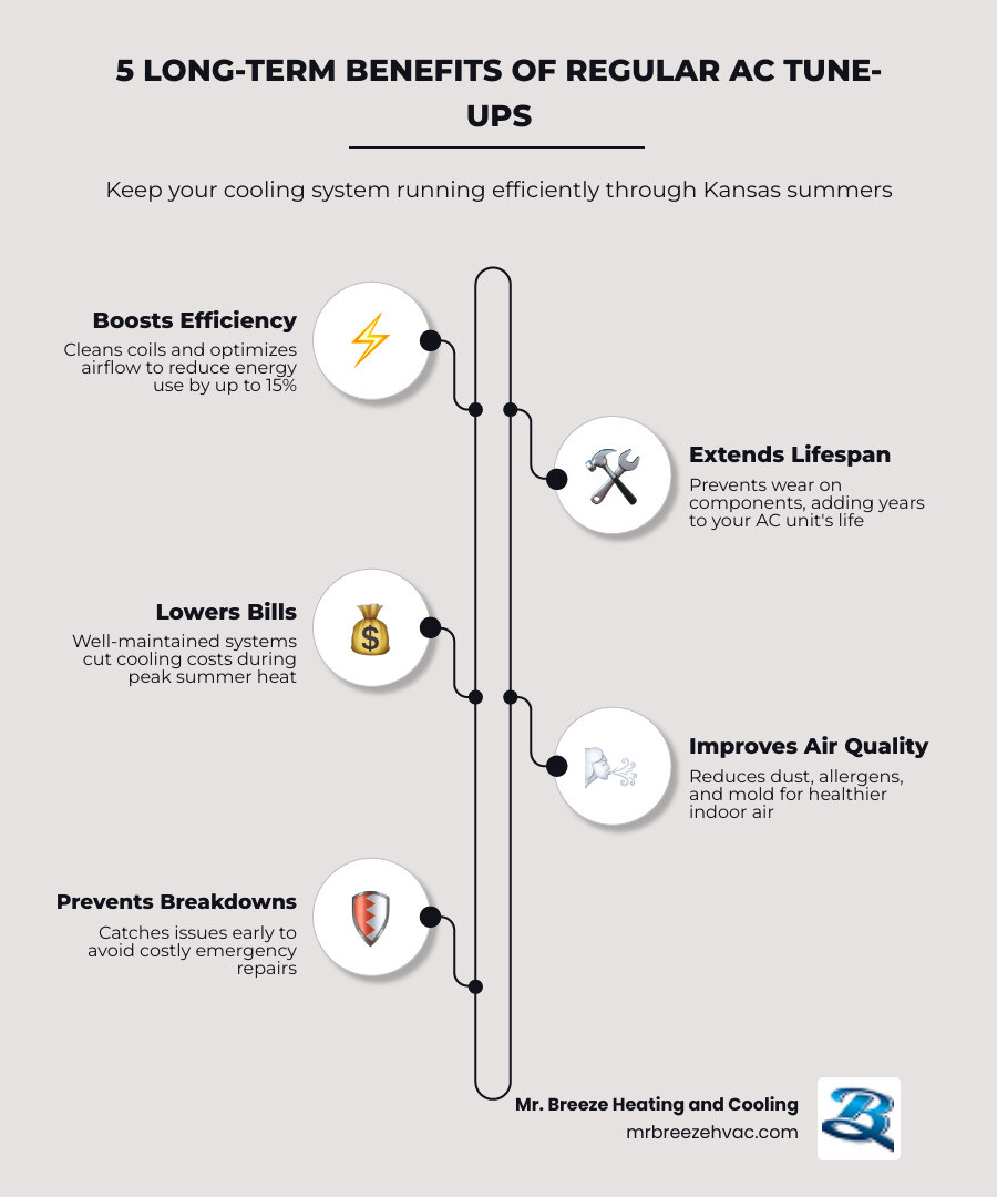 Infographic showing long-term benefits of regular AC maintenance for Shawnee homeowners - ac tune up shawnee ks infographic Infographic showing long-term benefits of regular AC maintenance for Shawnee homeowners - ac tune up shawnee ks infographic