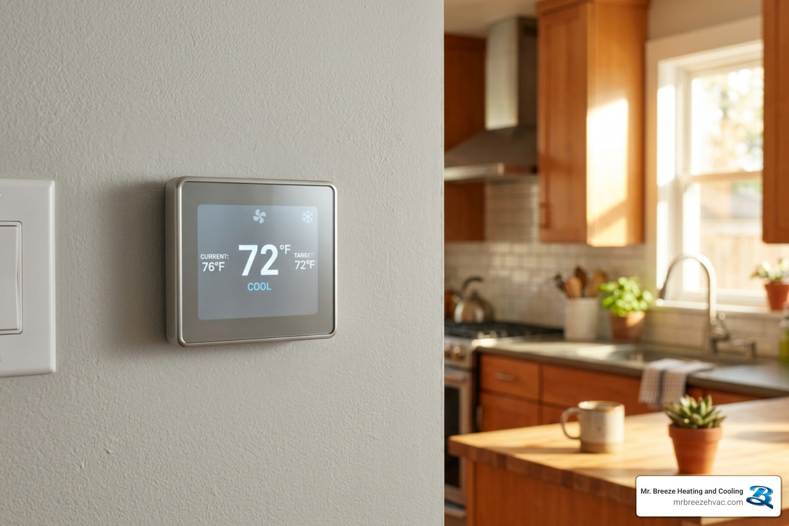 Digital thermostat display set to cool mode but house feels warm - why is my ac blowing warm air