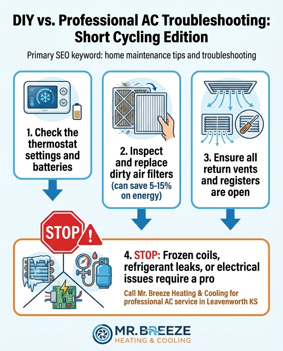 DIY vs. Professional AC Troubleshooting: Short Cycling Edition