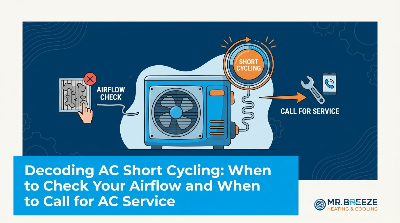 Decoding AC Short Cycling: When to Check Your Airflow and When to Call for AC Service