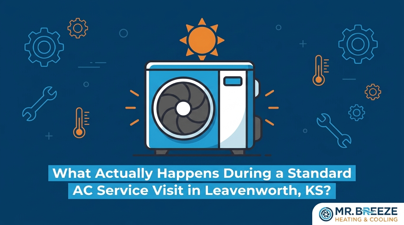 What Actually Happens During a Standard AC Service Visit in Leavenworth