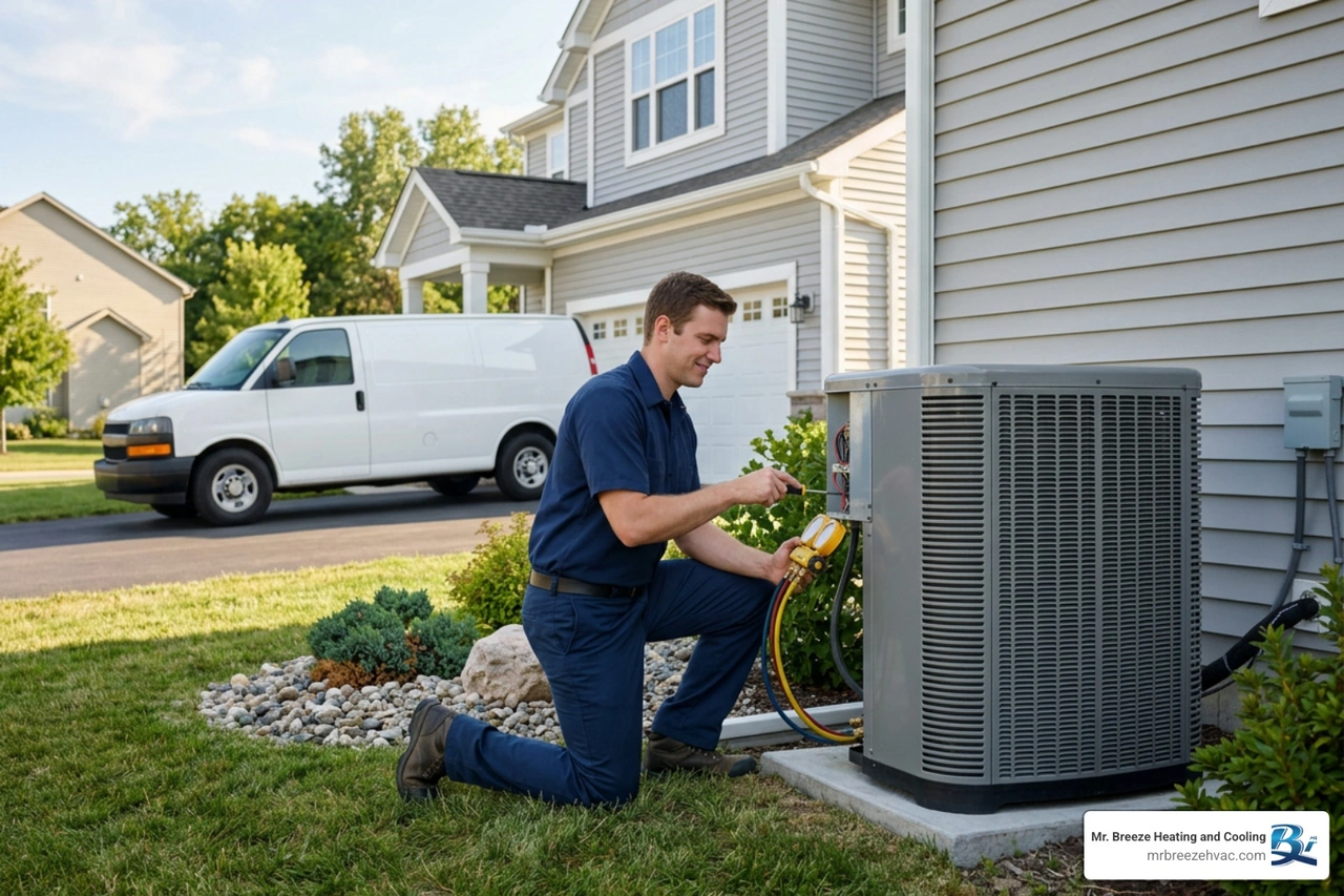Infographic showing how HVAC condition affects home appraisal value with key penalties and benefits Infographic showing how HVAC condition affects home appraisal value with key penalties and benefits