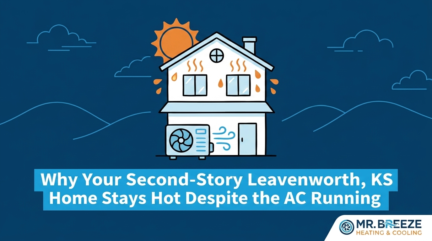 Why Your Second-Story Leavenworth Home Stays Hot Despite the AC Running
