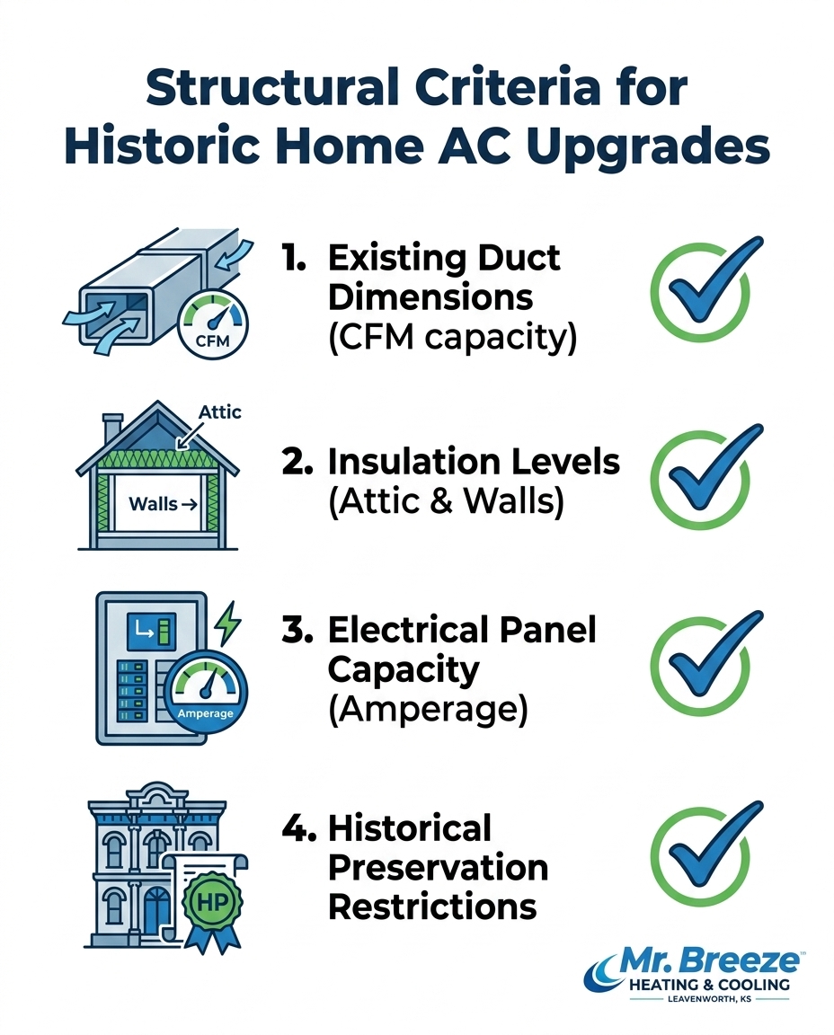 Structural Criteria for Historic Home AC Upgrades