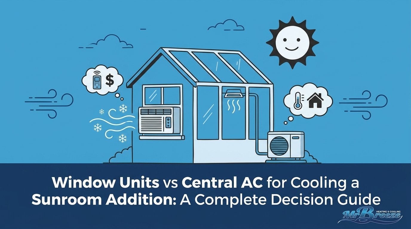 Window Units vs Central AC for Cooling a Sunroom Addition