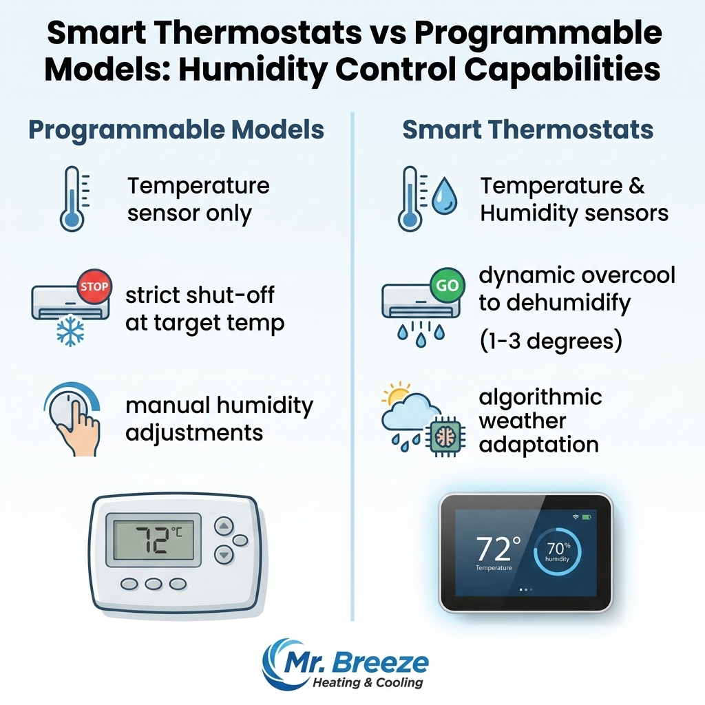 Smart Thermostats vs Programmable Models: Humidity Control Capabilities