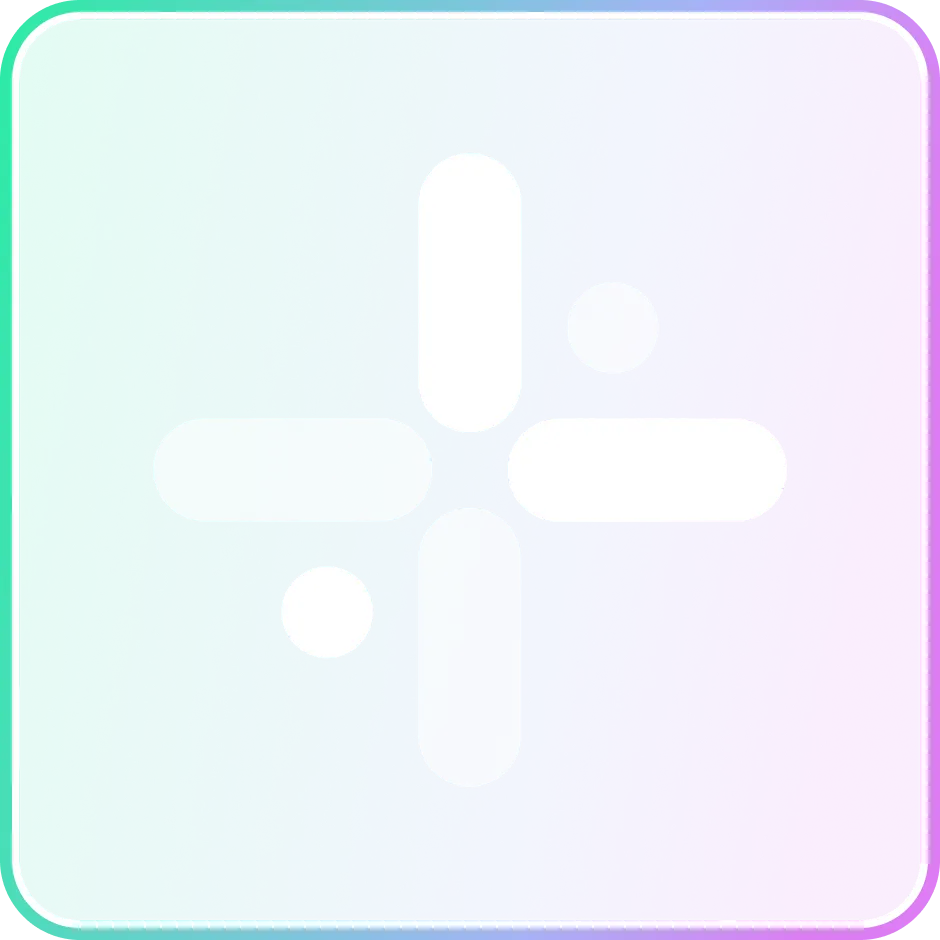 A square button with a white cross on it.