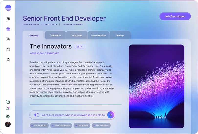 Aeon Hire manager's platform dashboard