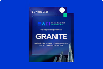 Alibaba Cloud UAE announces Granite as its hackathon sponsor to inspire innovation in UAE.