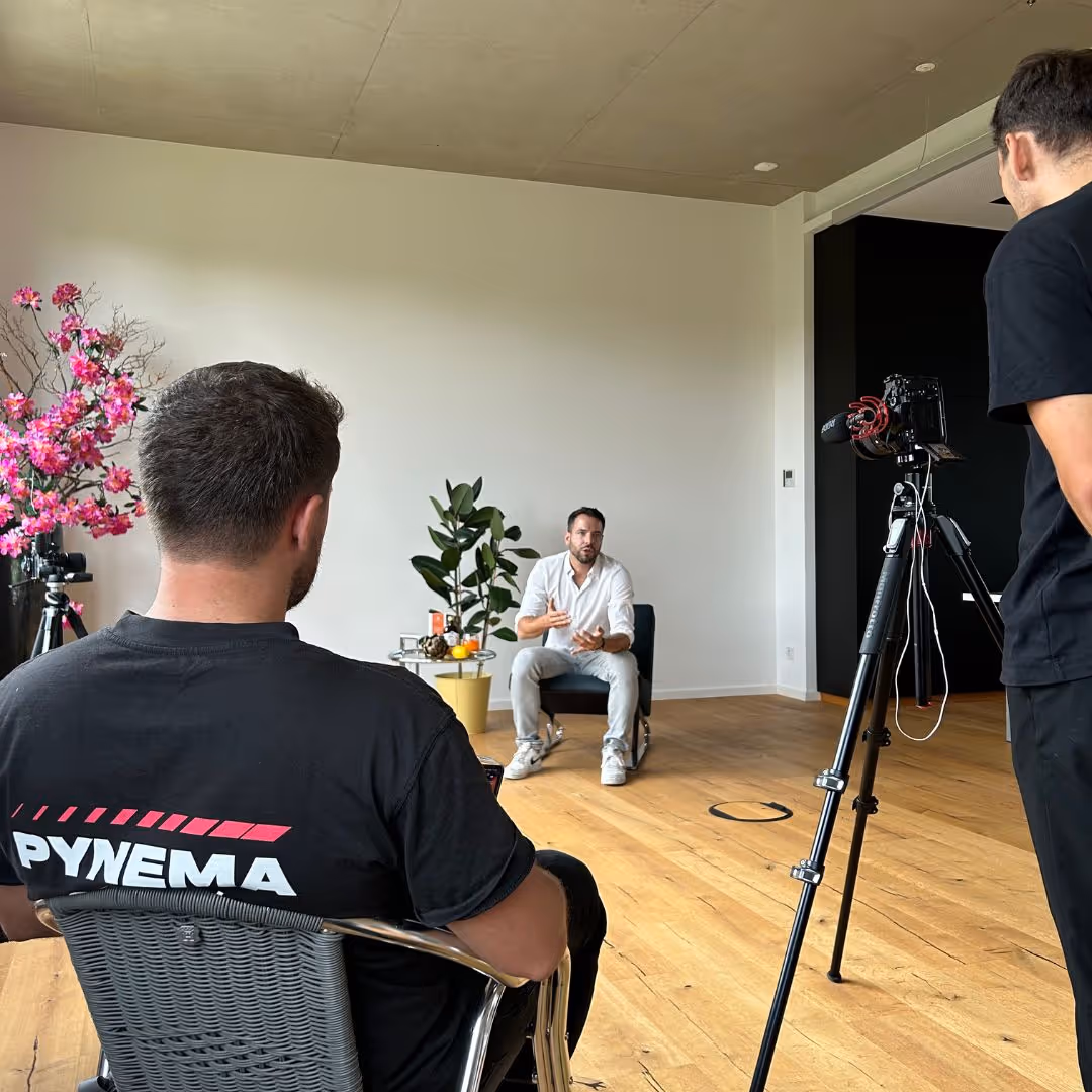 Interview-Dreh mit Kunden