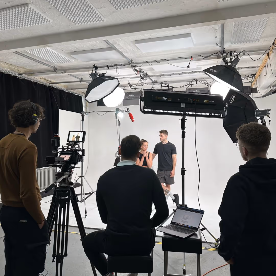 Studio-Shooting mit dem Team