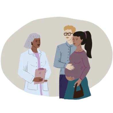 Arrive at the hospital