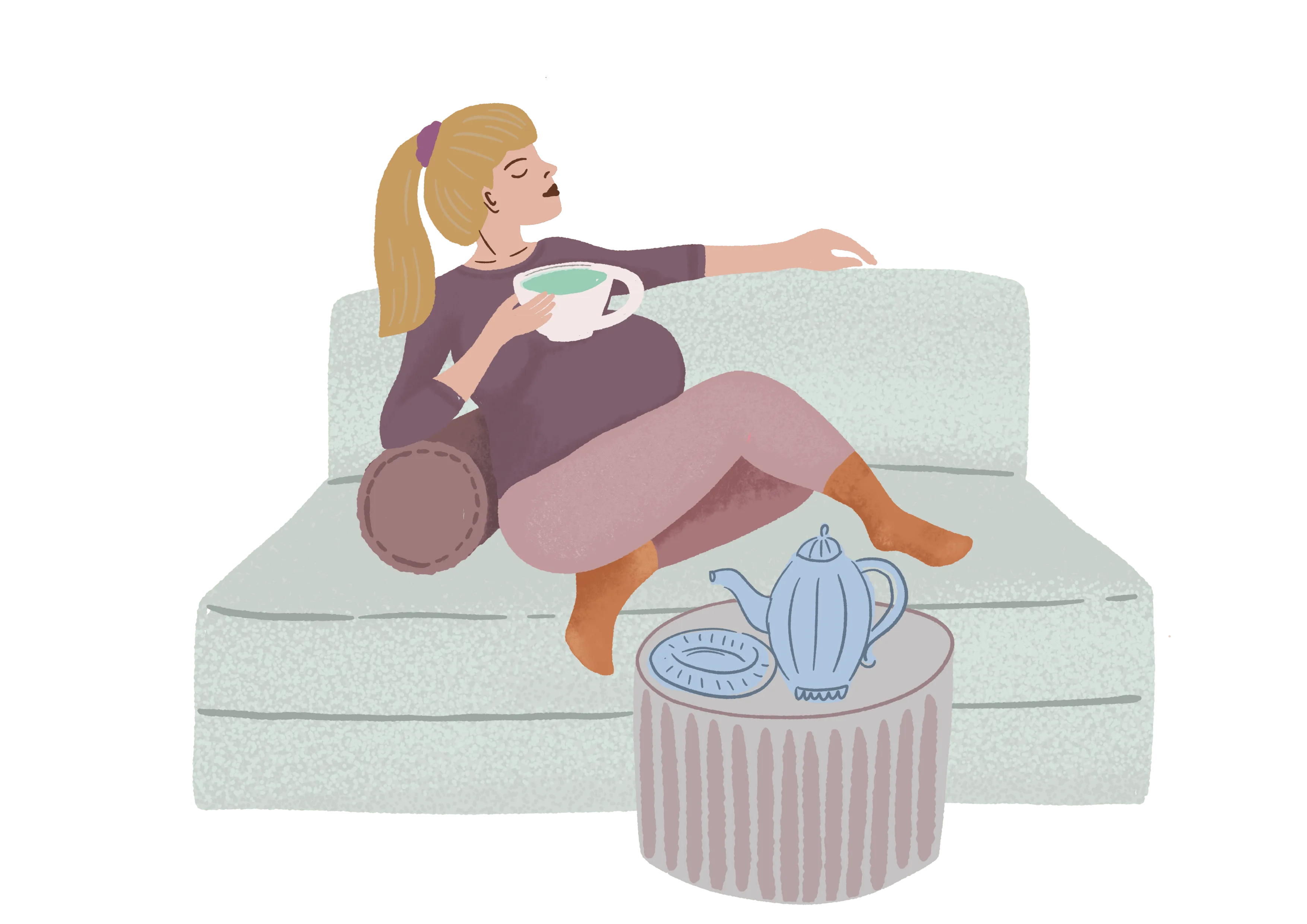 Illustrations for communication towards mothers