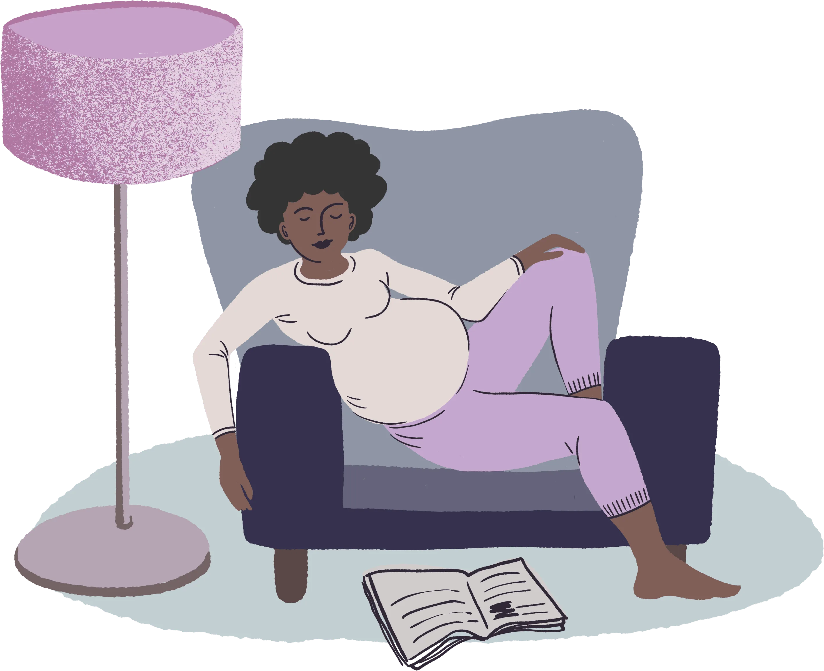 Illustrations for communication towards mothers