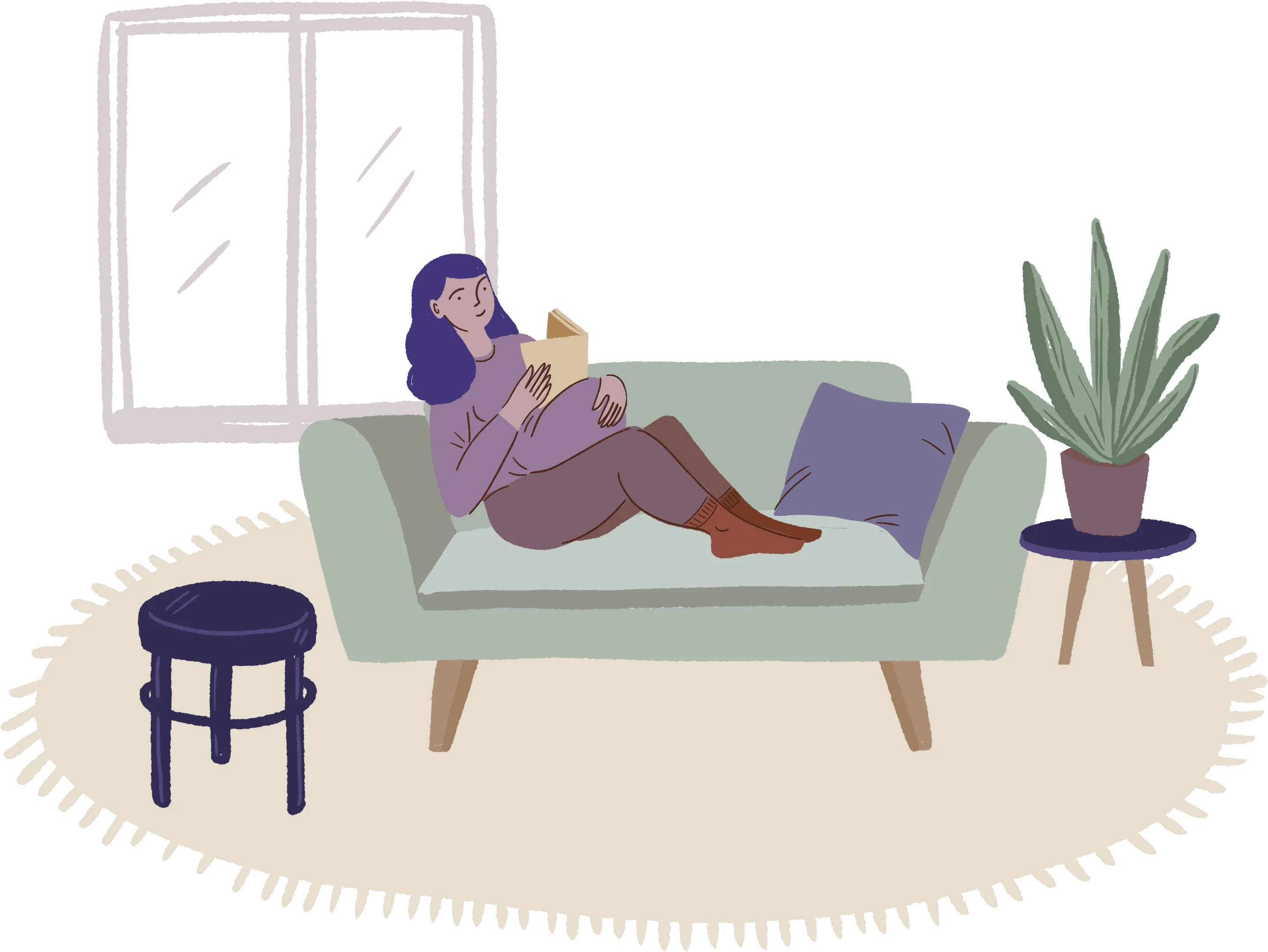 Illustrations for communication towards mothers