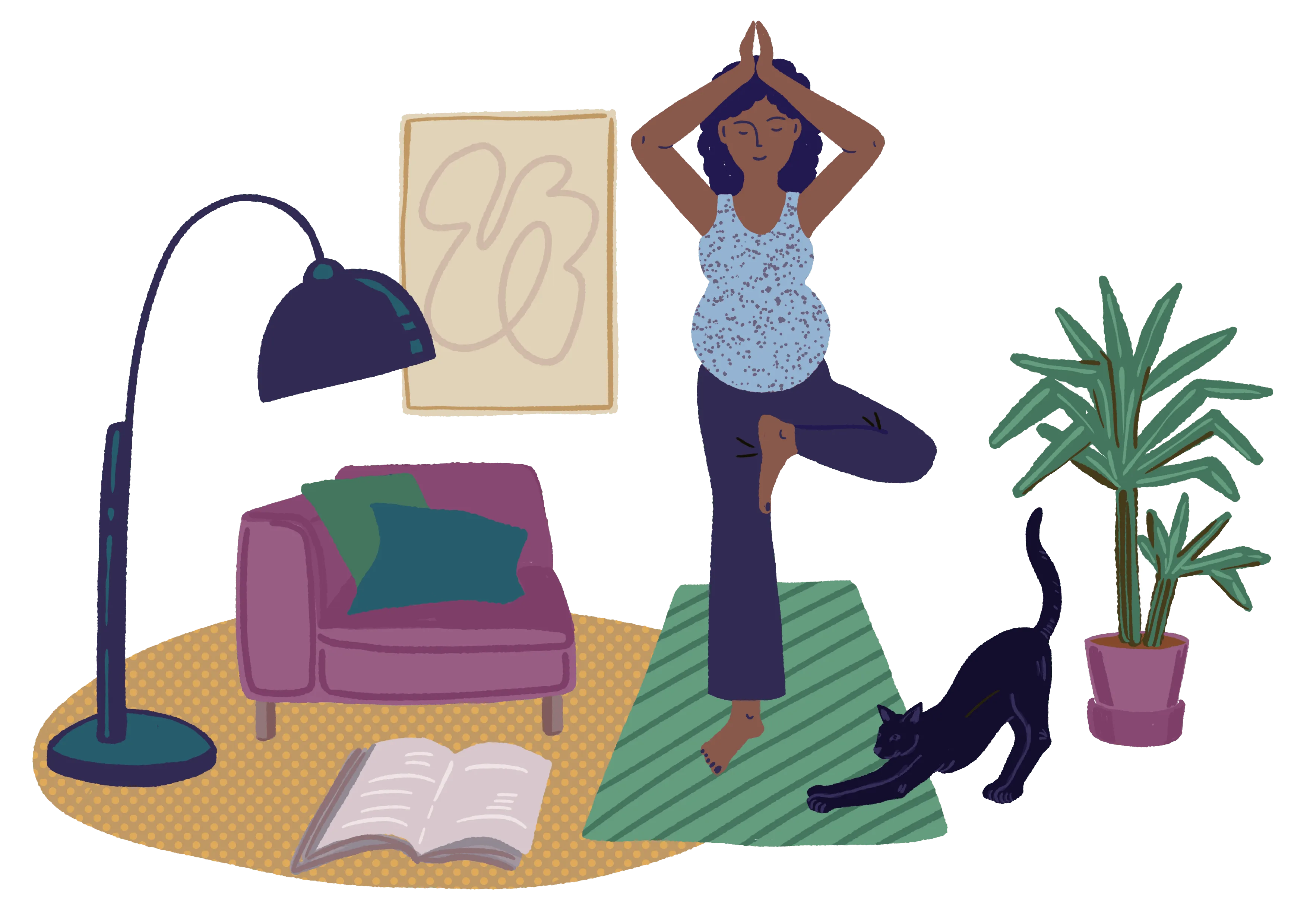 Illustrations for communication towards mothers