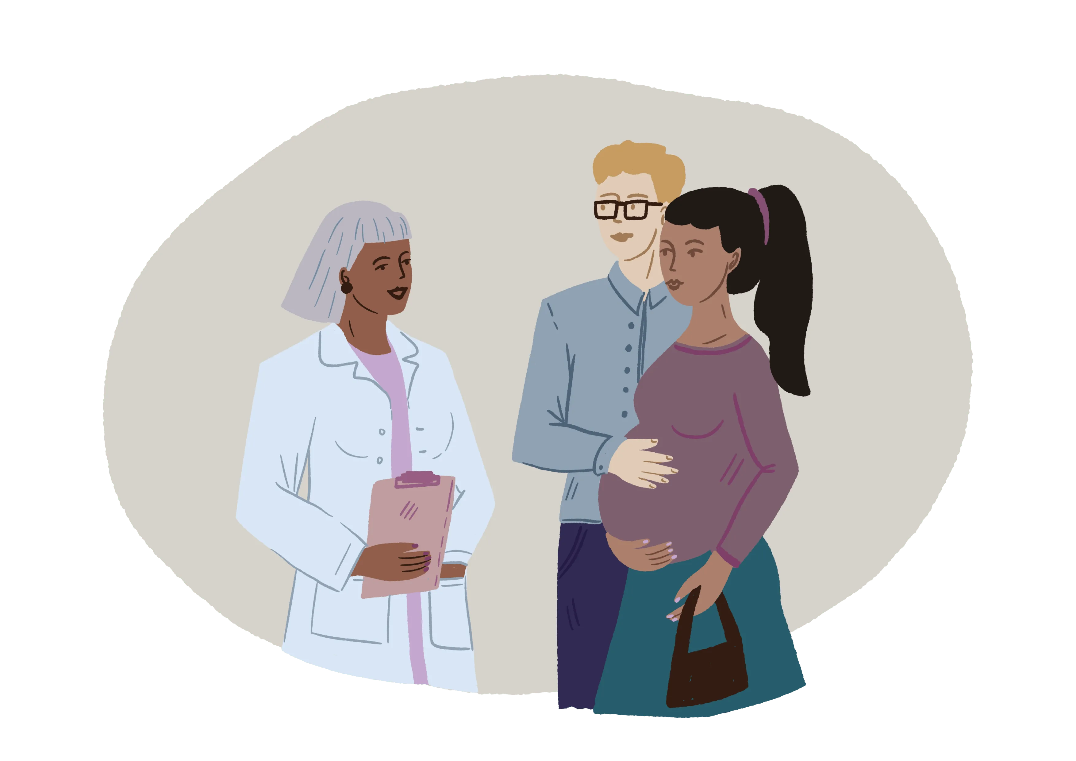 Illustrations for communication towards mothers