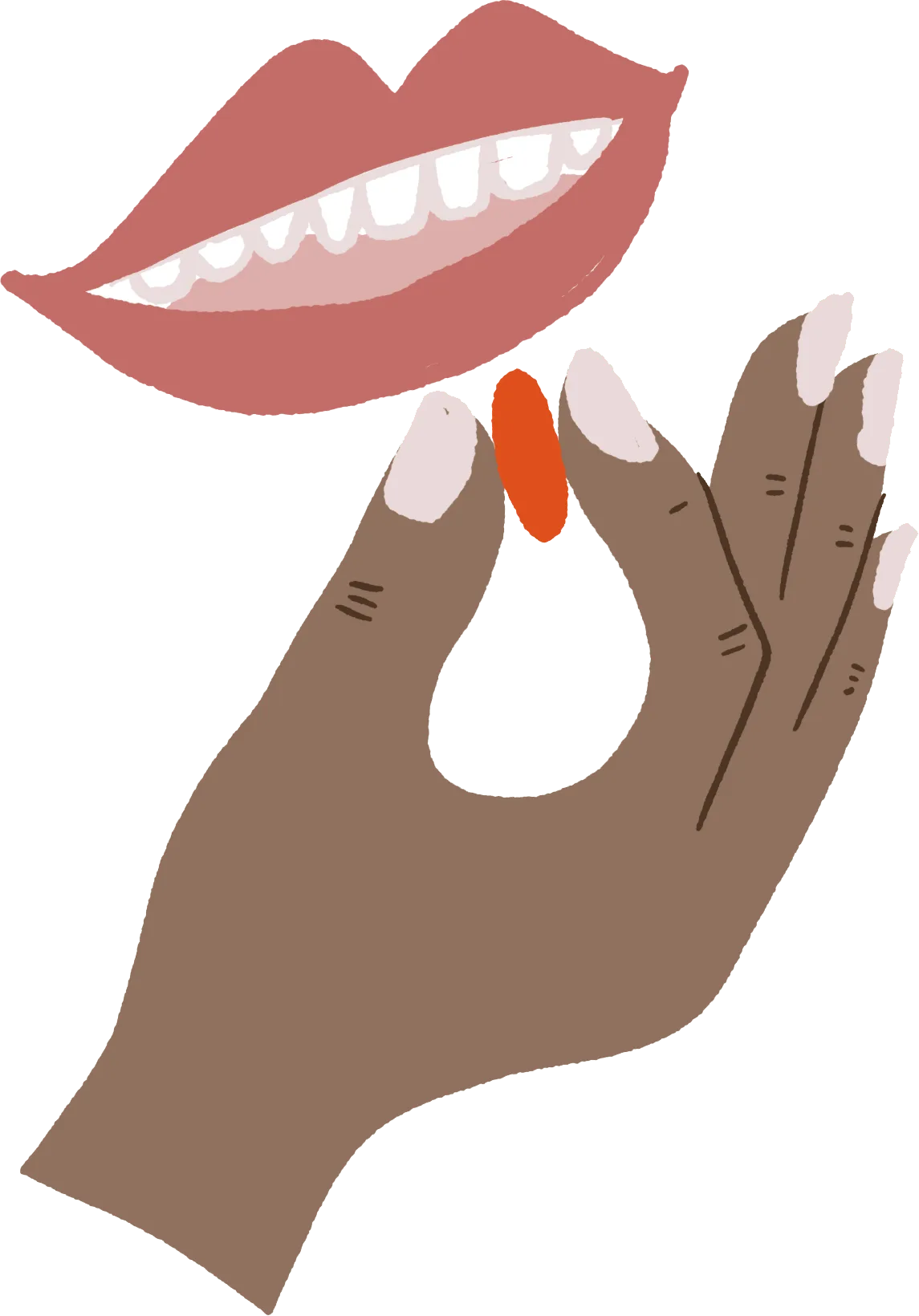 Illustrations for communication towards mothers