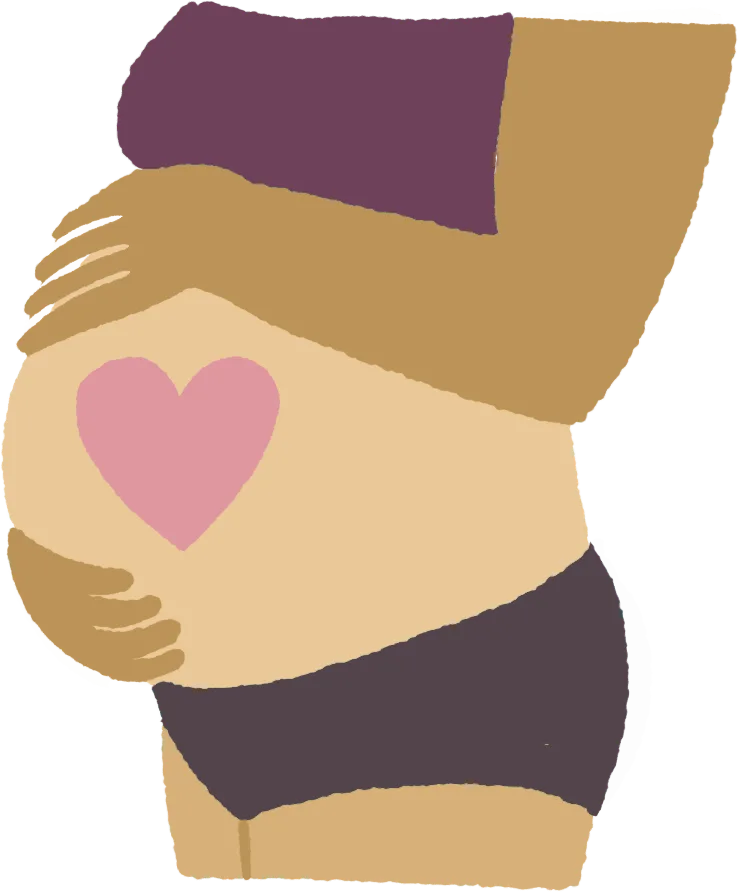 Illustrations for communication towards mothers