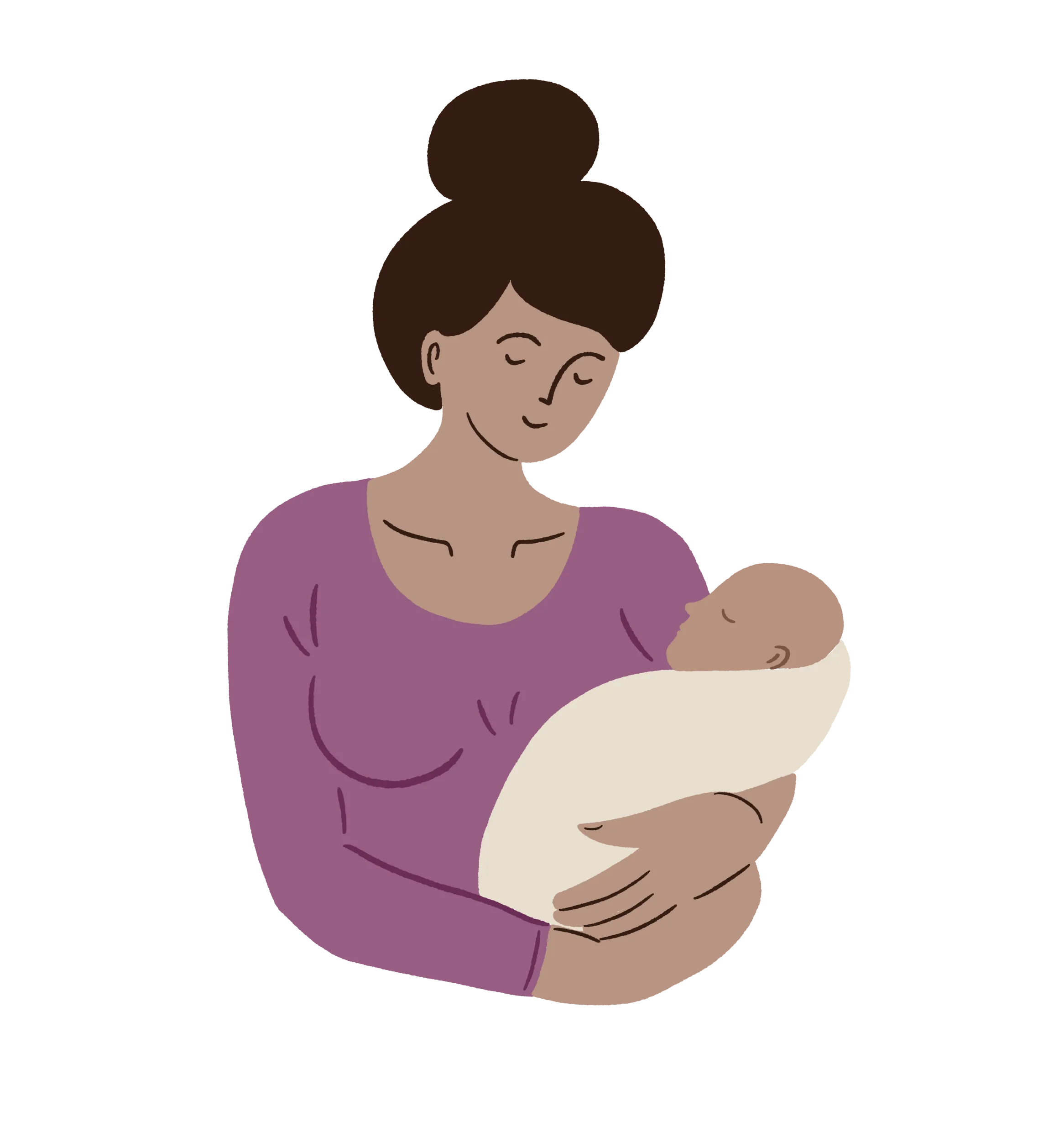 Illustrations for communication towards mothers