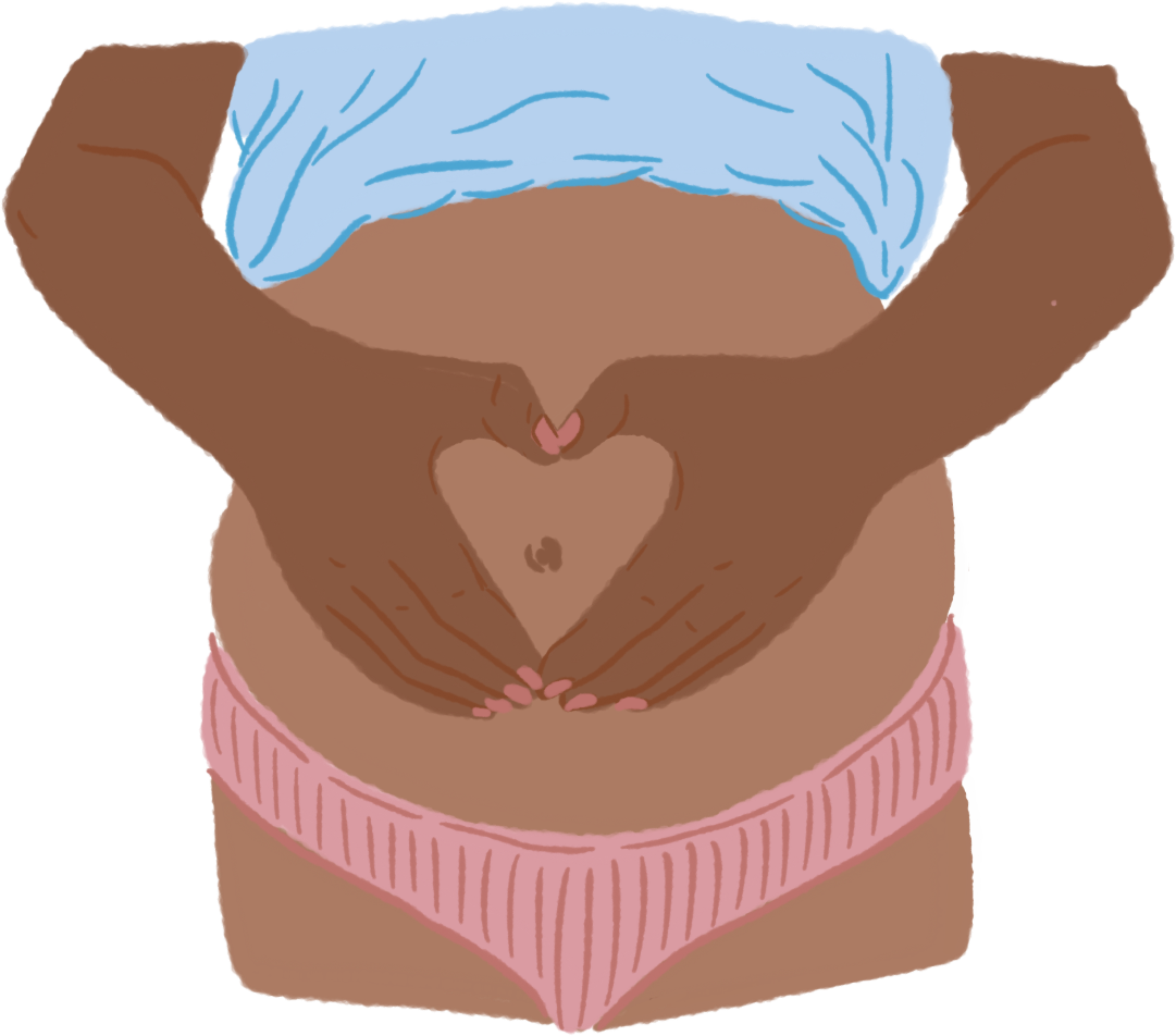 Illustrations for communication towards mothers