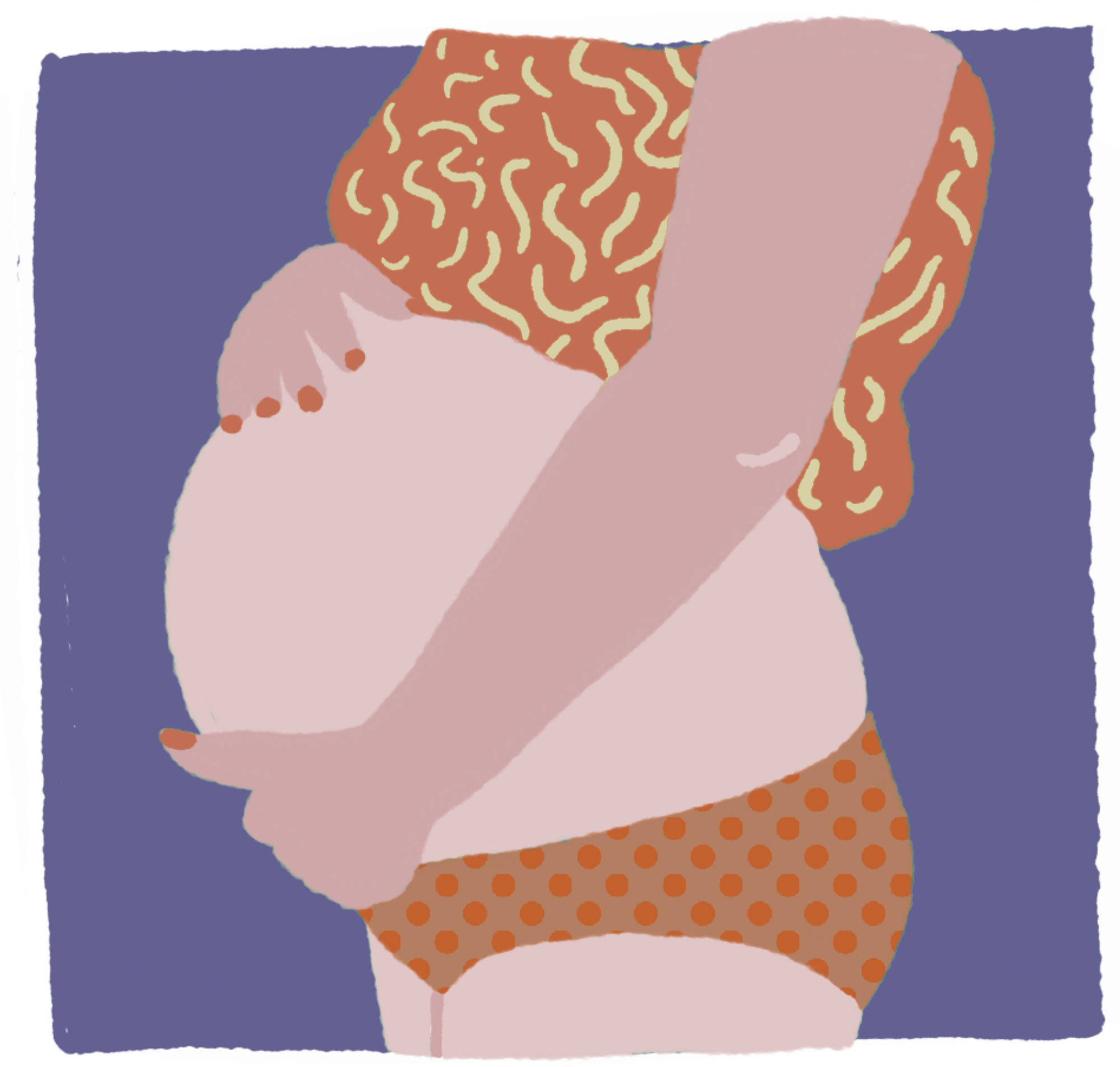 Illustrations for communication towards mothers