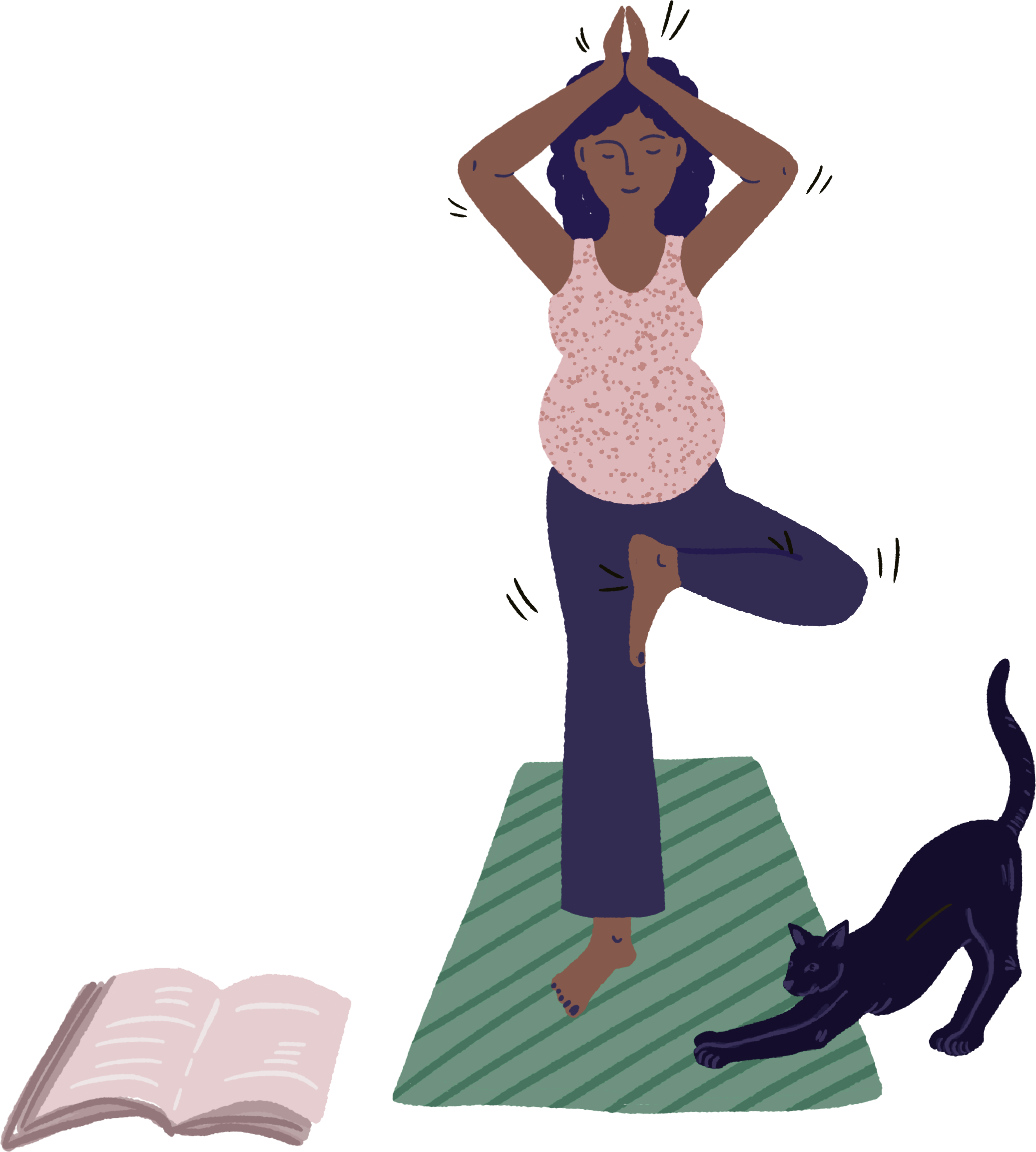 Illustrations for communication towards mothers