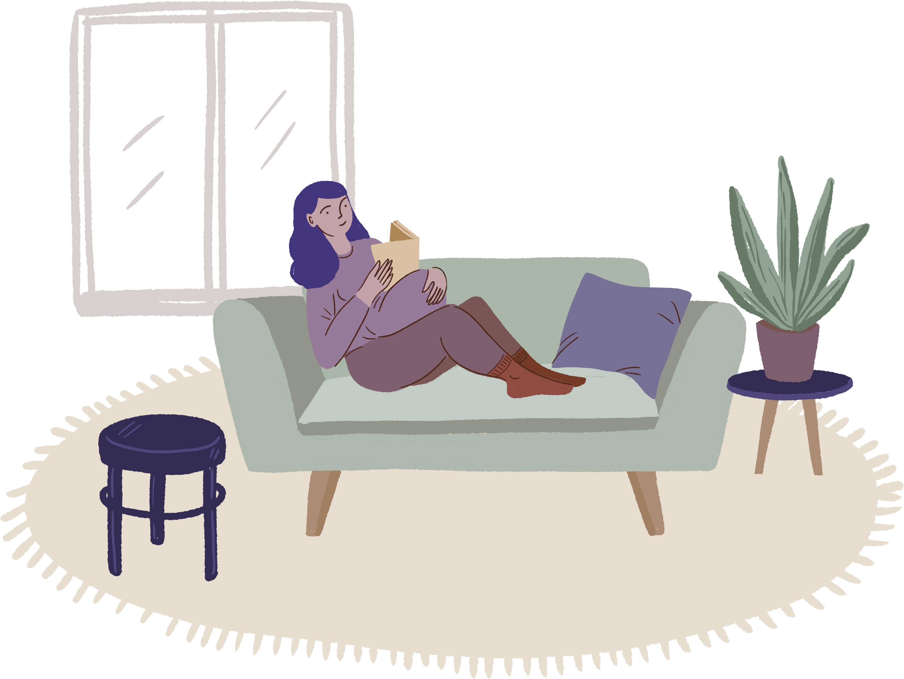 Illustrations for communication towards mothers